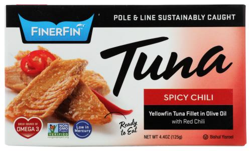 FINERFIN: Tuna Spicy Chili, 4.4 oz