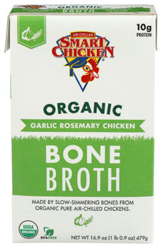 SMART CHICKEN: Broth Bone Chkn Grlc Rsmr, 16.9 oz