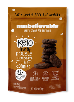 NUNBELIEVABLE: Cookies Choc Chp Dbl Keto, 3.4 oz