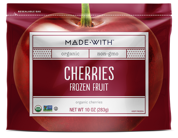 MADE WITH: Organic Cherries Frozen Fruit, 10 oz