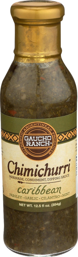 GAUCHO RANCH: Chimichurri Caribbean Sauce, 12.5 oz