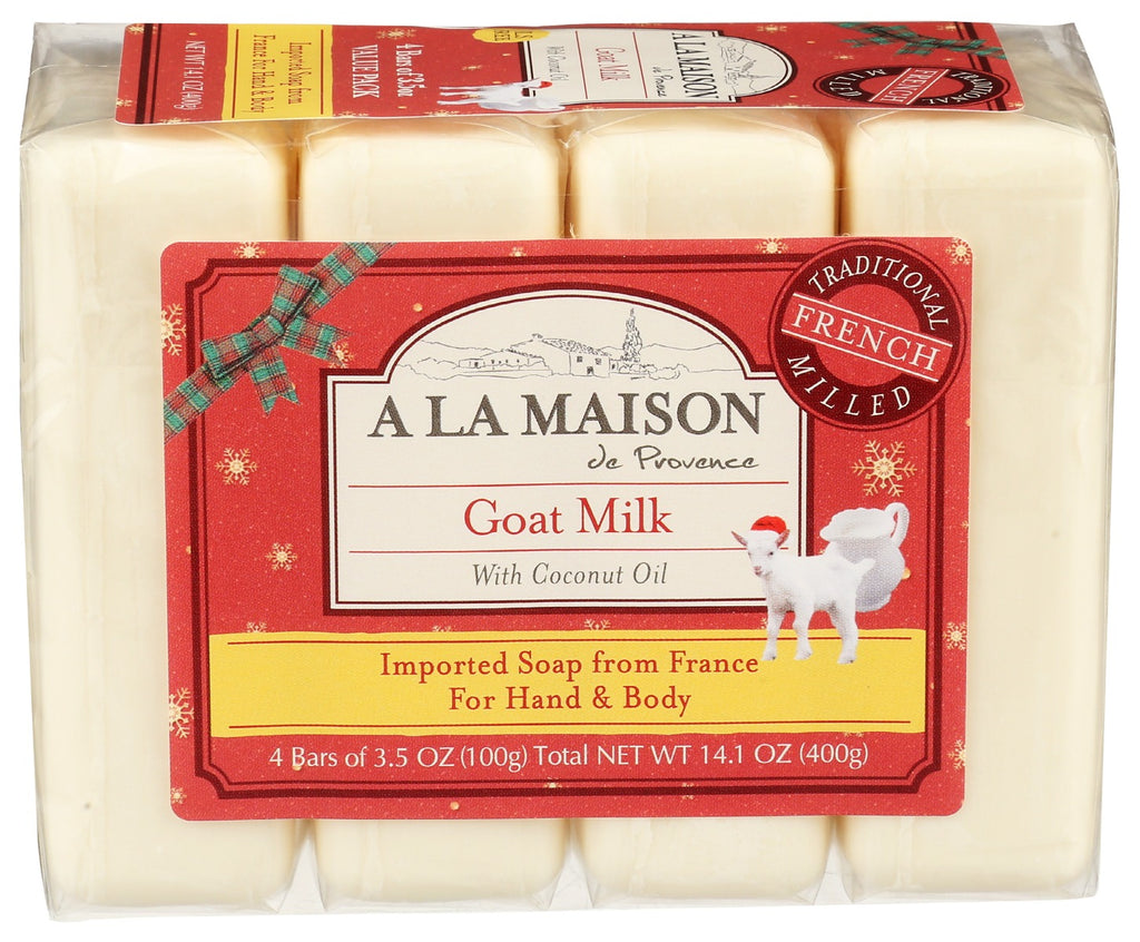 A LA MAISON: Goat Milk With Coconut Oil, 4 pk