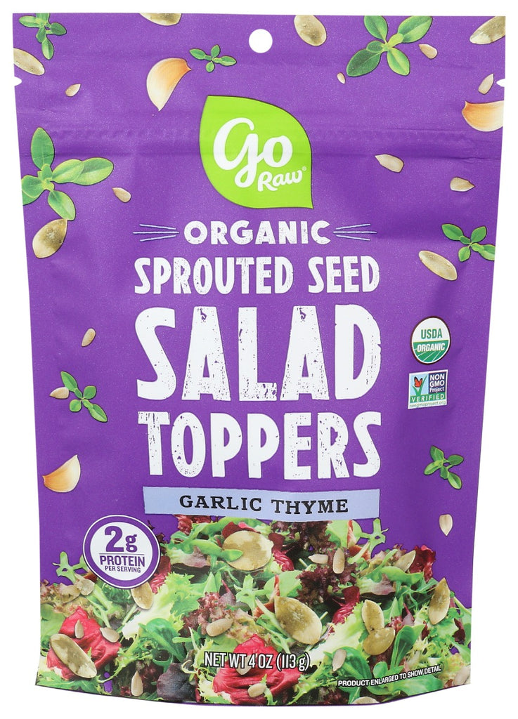 GO RAW: Garlic Thyme Sprouted Salad Toppers, 4 oz