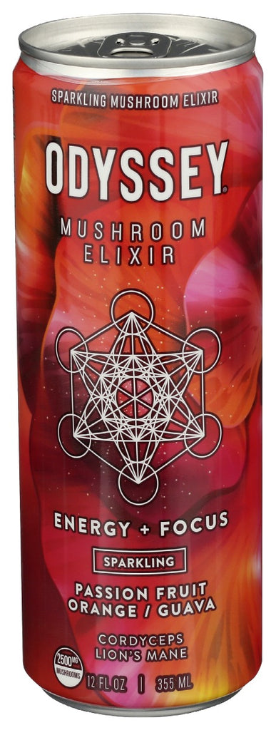 ODYSSEY ELIXIR: Energy Plus Focus Passion Fruit Orange Guava, 12 fo