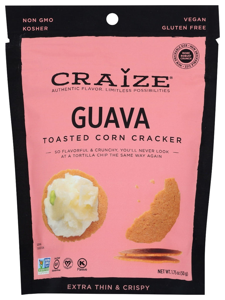 CRAIZE: Guava Toasted Corn Cracker, 1.75 oz