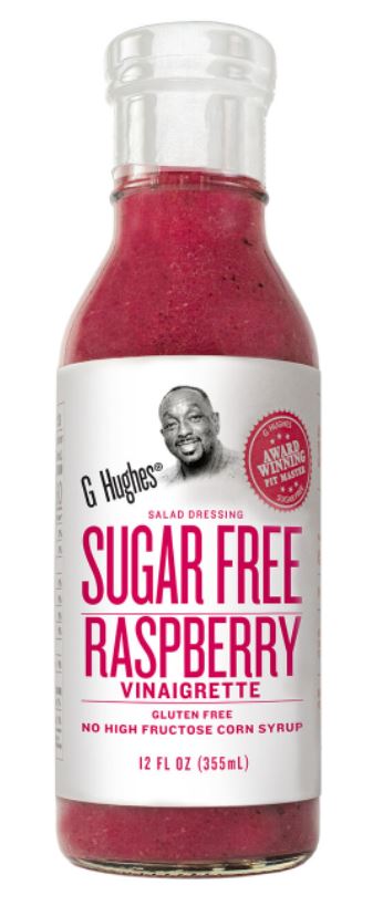 G HUGHES: Raspberry Vinaigrette Sugar Free, 12 fo