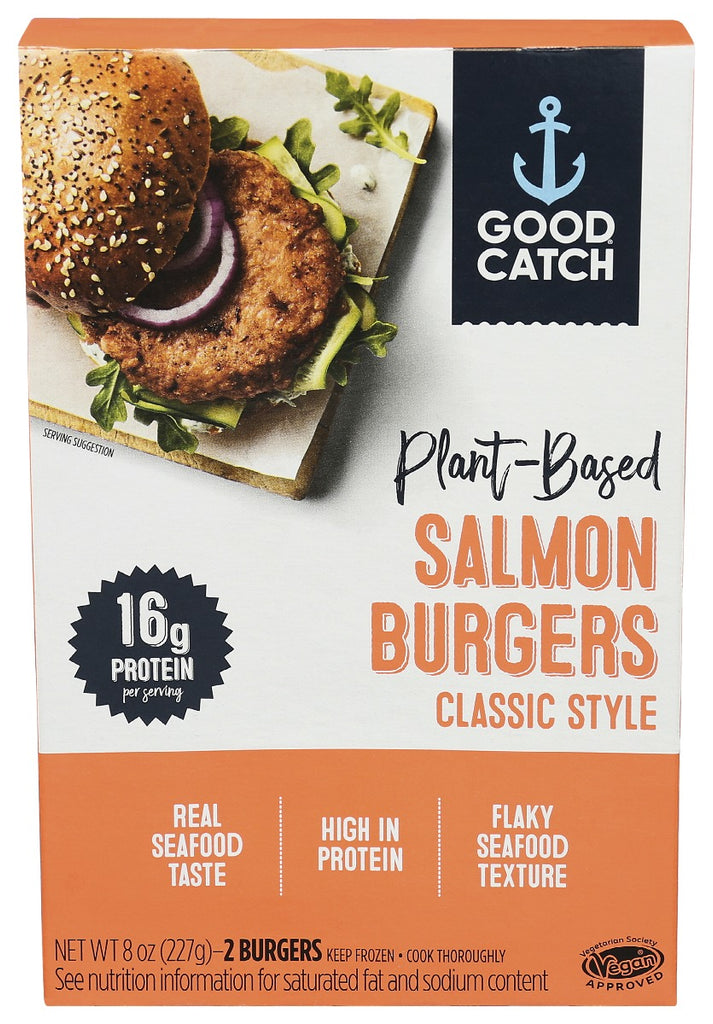 GOOD CATCH: Plant Based Salmon Burger, 8 oz