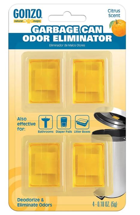 GONZO: Garbage Can Odor Eliminator, 4 pc