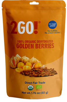 2GO: Organic Dried Golden Berries, 1.76 oz