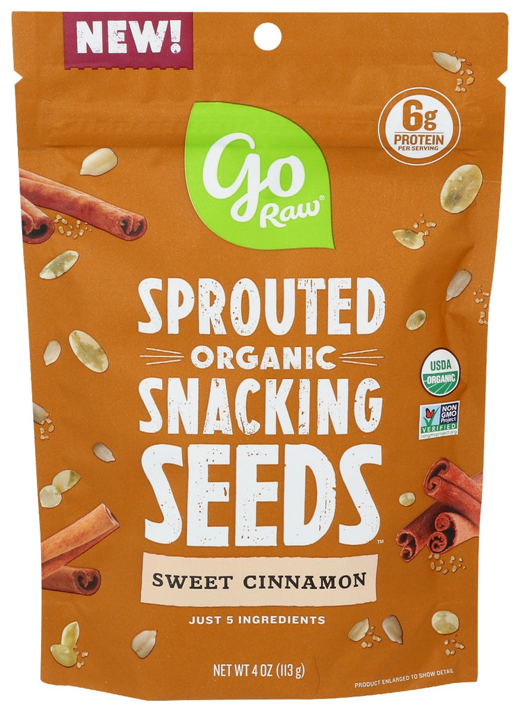 GO RAW: Sweet Cinnamon Snacking Seeds, 4 oz