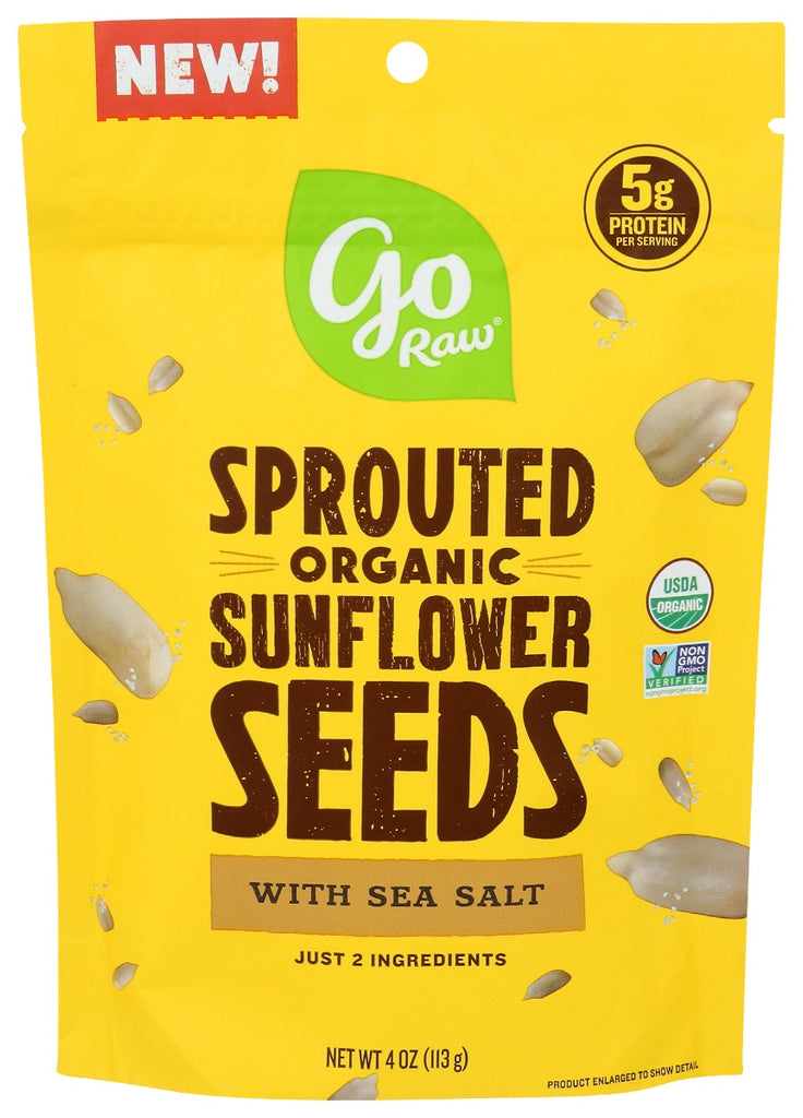 GO RAW: Sprouted Sunflower Seeds, 4 oz