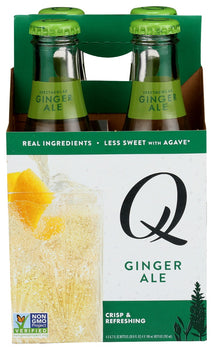 Q TONIC: Ginger Ale 4 Pack, 26.8 fo