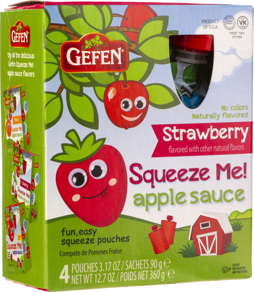 GEFEN: Strawberry Apple Sauce Pouch, 12.68 oz