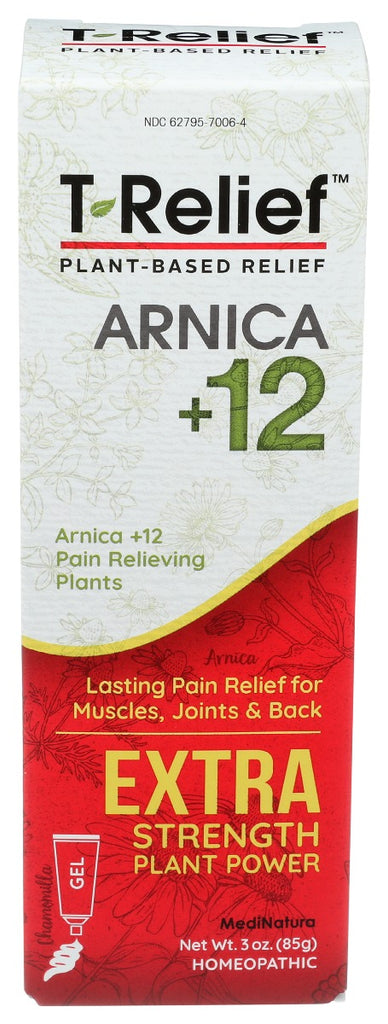 MEDINATURA: T-Relief Extra Strength Pain Gel, 3 oz