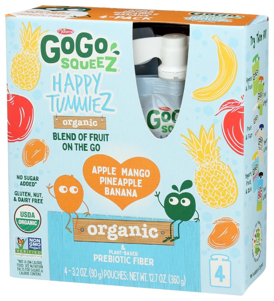 GOGO SQUEEZ: Happy Tummiez Man 4Pk Prb, 12.7 oz