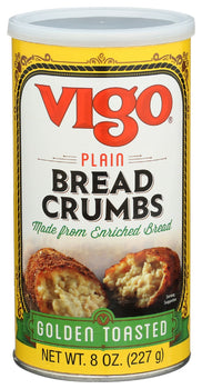 VIGO: Plain Golden Toasted Bread Crumbs, 8 oz