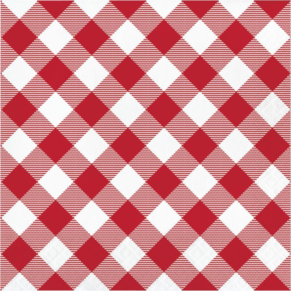 CREATIVE CONVERTING: Gingham Classic Luncheon Napkin, 16 ea