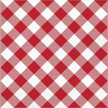 CREATIVE CONVERTING: Gingham Classic Luncheon Napkin, 16 ea