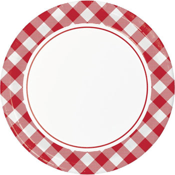 CREATIVE CONVERTING: Gingham Luncheon Plate, 8 ea