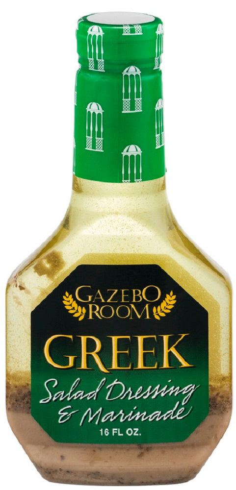 GAZEBO ROOM: Greek Salad Dressing and Marinade, 16 oz