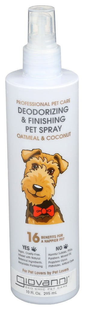 GIOVANNI COSMETICS: Finishing Pet Spray Oatmeal Coconut, 10 oz