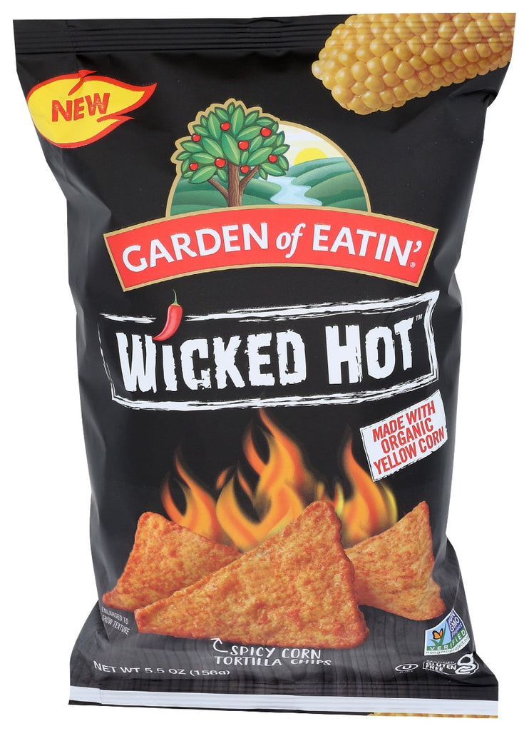 GARDEN OF EATIN: Wicked Hot Tortilla Chips, 5.5 oz