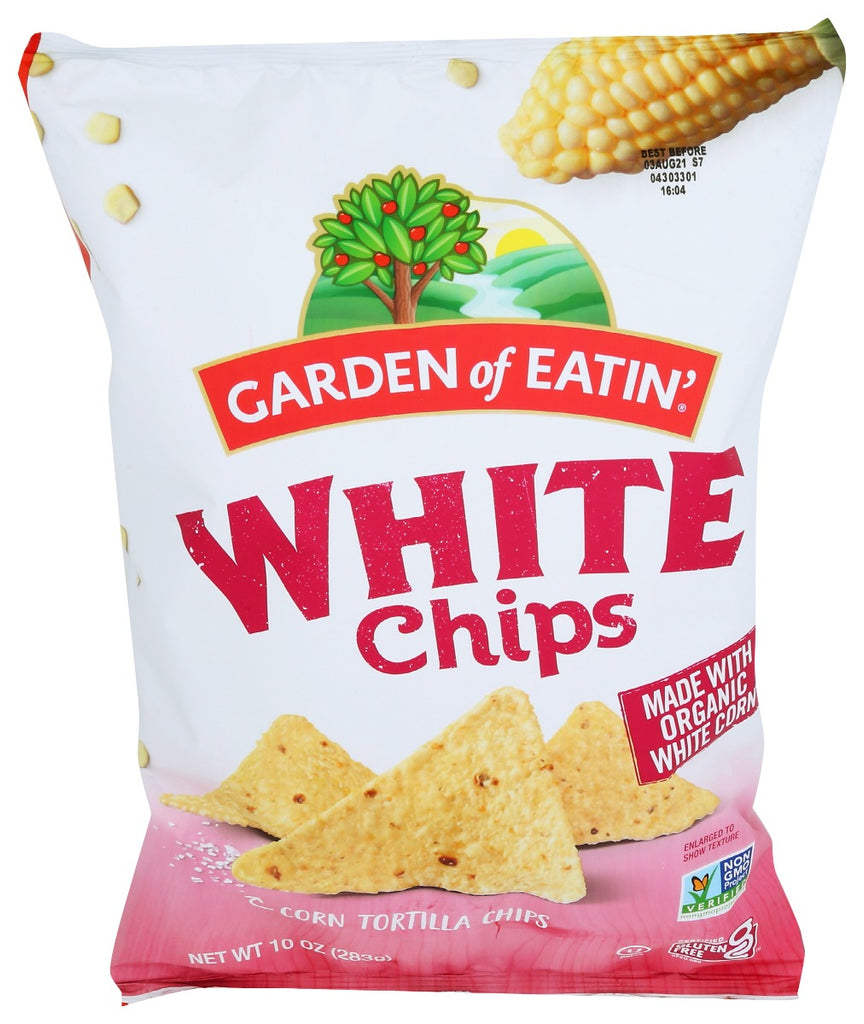 GARDEN OF EATIN: White Corn Tortilla Chips, 10 oz