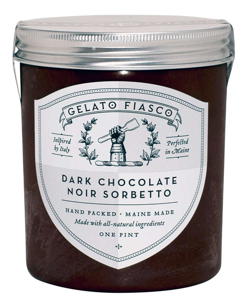 GELATO FIASCO: Dark Chocolate Noir Sorbetto Gelato, 16 oz