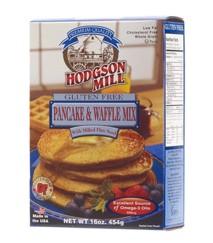 HODGSON MILL: Gluten Free Pancake & Waffle Mix with Flax Seed, 16 oz