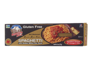 HODGSON MILL: Gluten Free Brown Rice Spaghetti with Golden Milled Flax Seed, 8 oz