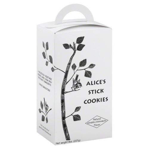 ALICE: Sticks Cookie Ginger Cinnamon, 8 oz