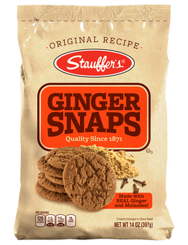 STAUFFER: Cookie Ginger Snap Original, 14 oz