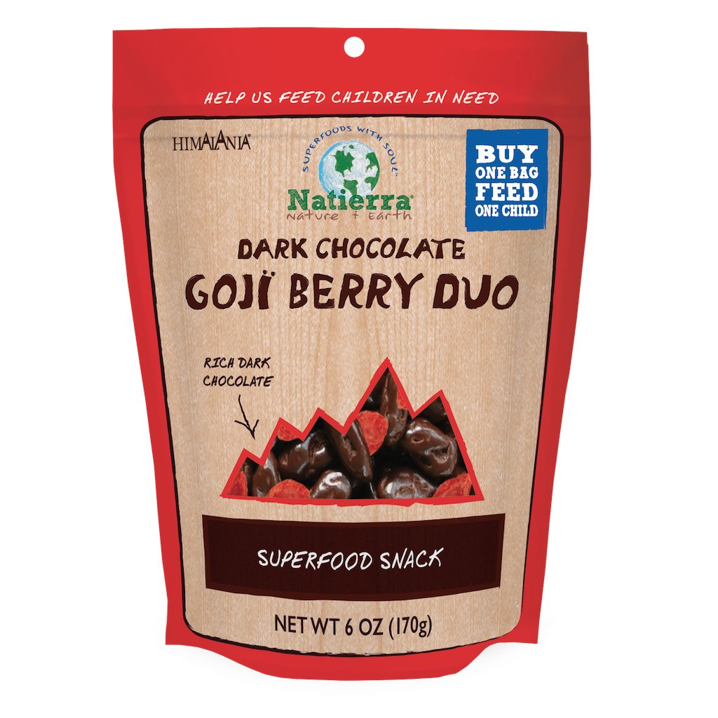 NATIERRA: Dark Chocolate Goji Berries Duo, 6 oz