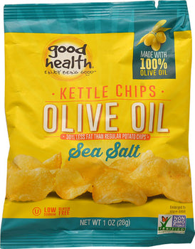 GOOD HEALTH: Chip Potato Olive Oil Sea Salt, 1 oz