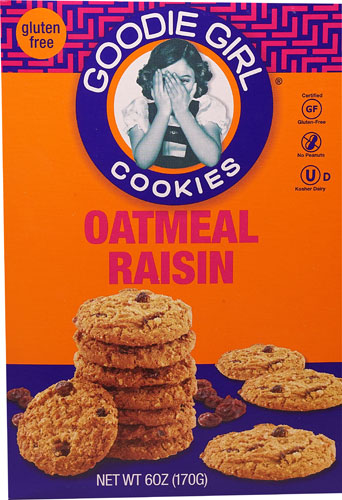 GOODIE GIRL: Cookie Gluten Free Oatmeal Raisin, 6 oz