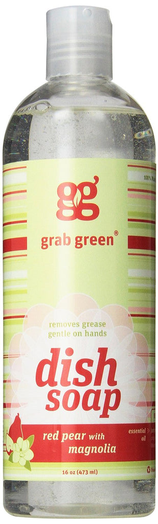 GRABGREEN: Red Pear with Magnolia Dish Soap, 16 oz