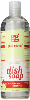 GRABGREEN: Red Pear with Magnolia Dish Soap, 16 oz