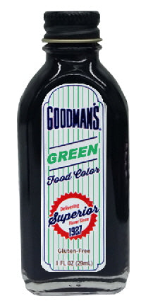 GOODMANS: Food Color Green, 1 fo