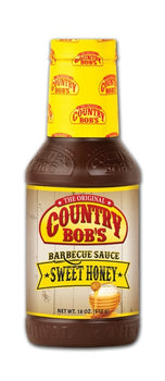 COUNTRY BOBS: Sweet Honey Barbecue Sauce, 18 fo