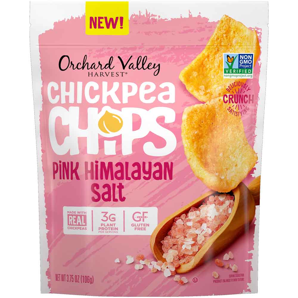 ORCHARD VALLEY HARVEST: Chickpea Chips Pink Himalayan Salt, 3.75 oz