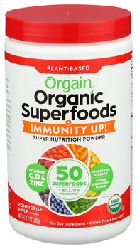 ORGAIN: Superfoods Immunity Up Powder Honeycrisp Apple, 9.9 oz