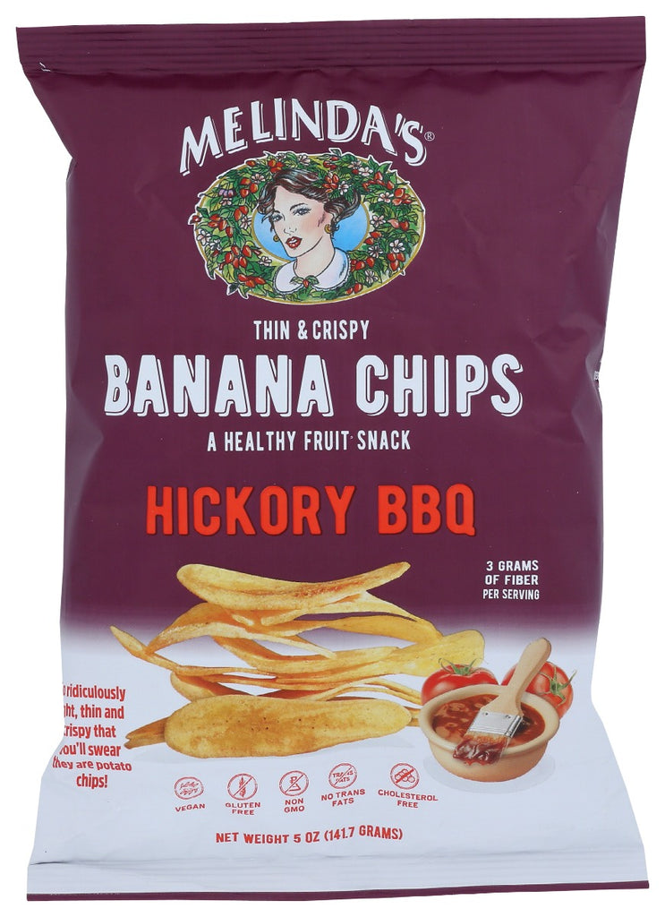 MELINDAS: Banana Chips Hickory BBQ, 5 oz