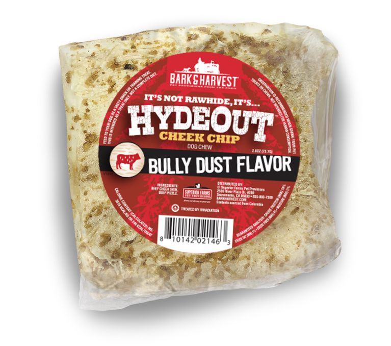 BARK AND HARVEST: Cheek Chips Bully Dust Flavor, 1.06 oz