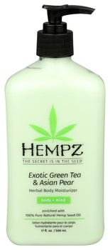 HEMPZ: Green Tea Asian Pear Body Moisturizer, 17 oz