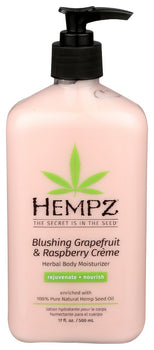 HEMPZ: Blushing Grapefruit Raspberry Creme Body Moisturizer, 17 oz