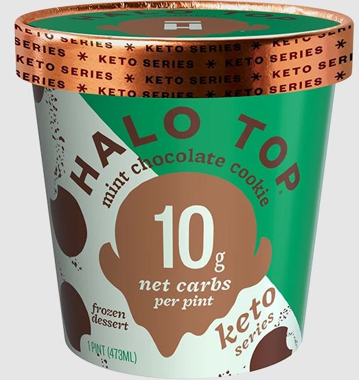 HALO TOP: Mint Chocolate Cookie Keto Pint, 16 fo