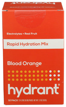 HYDRANT: Rapid Hydration Mix Blood Orange, 12 ea