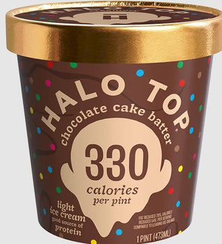 HALO TOP: Chocolate Cake Batter Pint, 16 fo