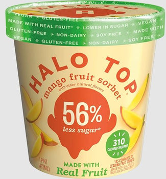 HALO TOP: Mango Fruit Sorbet Pint, 16 fo