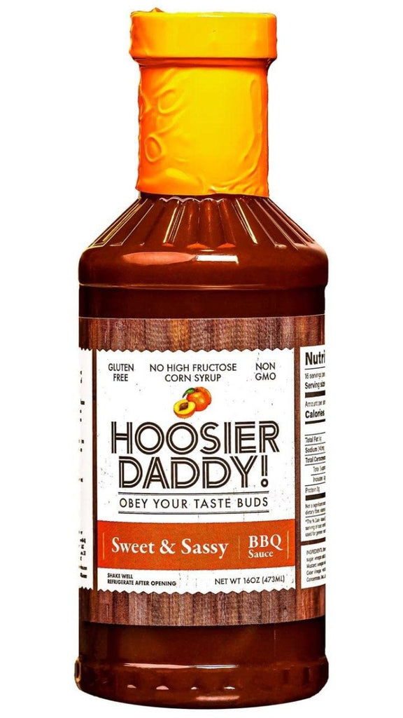 HOOSIER DADDY BBQ: Sweet N Sassy Bbq Sauce, 16 oz